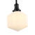 Jefferson Opal Glass Rod Pendant Light - Matt Black-5