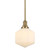 Jefferson Opal Glass Rod Pendant Light - Satin Brass-1