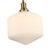 Jefferson Opal Glass Rod Pendant Light - Satin Brass-4