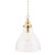 Keys Clear Glass Chain Pendant Light - Satin Brass-1