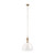 Keys Clear Glass Chain Pendant Light - Satin Brass-2