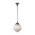 Premier Matt Opal Glass Rod Pendant - Chrome-3