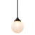 Sheffield Round Frost-Etched Glass Rod Pendant - Patina-1