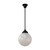 Sheffield Round Frost-Etched Glass Rod Pendant - Patina-2