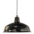 Warehouse Chrome Metal Black Dome Cord Pendant