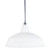 Warehouse Chrome Metal White Dome Rod Pendant
