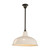 Warehouse Patina Metal White Dome Rod Pendant-2
