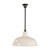 Warehouse Patina Metal White Dome Rod Pendant-4