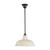 Warehouse Patina Metal White Dome Rod Pendant-5