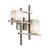 City Lights Geometric Modern Wall Light - Classic Pewter