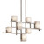 City Lights Linear Geometric Chandelier - Classic Pewter