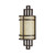 Fusion Amber Glass Decor Wall Light - Grecian Bronze
