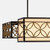 Remy Parisienne Gold Decorative Rectangle Chandelier-3