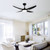 Amari II 52 DC Ceiling Fan with LED - Black-1