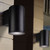 Anka Plus IP65 Solo 3CCT LED Wall Light - Black-1