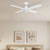 Cairns 48 AC Ceiling Fan with B22 Light - White-1