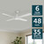 Cairns 48 DC Ceiling Fan - White-2