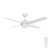 Cairns 48 DC Ceiling Fan with B22 Light - White