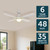 Cairns 48 DC Ceiling Fan with B22 Light - White-2