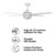 Cairns 48 DC Ceiling Fan with B22 Light - White-3
