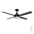 Cairns 52 DC Ceiling Fan with B22 Light - Black