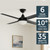 Cairns 52 DC Ceiling Fan with B22 Light - Black-2