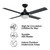 Cairns 52 DC Ceiling Fan with B22 Light - Black-3