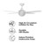 Cairns 52 DC Ceiling Fan with B22 Light - White-3