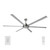 Colossus II 84-Inch DC Ceiling Fan - Satin Nickel