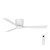 Costa 52-Inch Low Profile DC Ceiling Fan - White