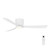 Costa 52-Inch Low Profile DC Ceiling Fan with LED - White