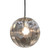 Hani Smoke Round Glass Chrome Pendant