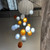 Jinnie Multi-Coloured Textured Glass Cluster Pendant-2