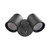 Lor Duo Light Round Plate Wall Spotlight with Sensor - Black