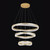 Pagnia 3 Light Gold 3CCT LED Chandelier-1