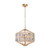 Arzano 3 Light Crystal Prism Pendant - Gold-1
