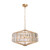 Arzano 5 Light Crystal Prism Pendant - Gold-1