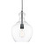 Bellac Clear Glass Pendant Light - Black