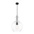 Bellac Clear Glass Pendant Light - Black-1