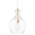 Bellac Clear Glass Pendant Light - Gold