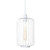 Kurten Cylinder Wire Cage Pendant - White