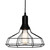 Cage Black Wire Industrial Pendant Light-1