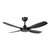 Aruba 48-Inch Black DC Ceiling Fan with Wall Switch