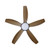 Miami 48-Inch DC Ceiling Fan with LED and Remote - Black & Teak-2