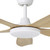 Miami 48-Inch DC Ceiling Fan with LED and Remote - White & Oak-4