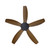 Miami 48-Inch DC Ceiling Fan with Remote - Black & Teak-1
