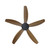 Miami 52-Inch DC Ceiling Fan with Remote - Black & Teak-1