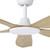 Miami 52-Inch DC Ceiling Fan with Remote - White & Oak-3