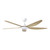 Miami 60-Inch DC Ceiling Fan with LED and Remote - White & Oak