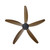 Miami 60-Inch DC Ceiling Fan with Remote - Black & Teak-1